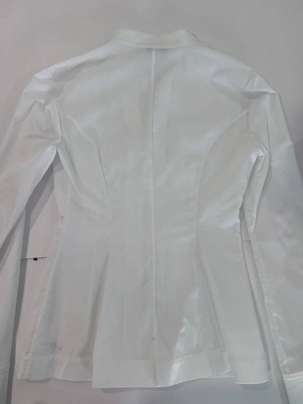 Khy White Zip-Front Fitted Button-Down Shirt - Picture 3 of 5